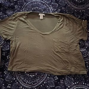 army green shirt